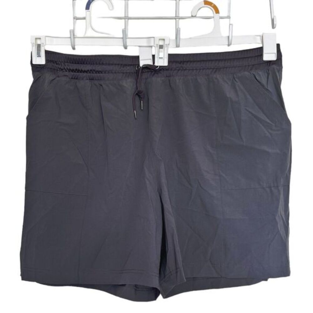 Ideology Womens Shorts Plus Size 3X Gray Drawstring Stretch  Nylon Spandex